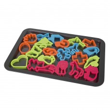 Home Basics Cookie Sheet with 22 Cookie Cutters HOBA1140